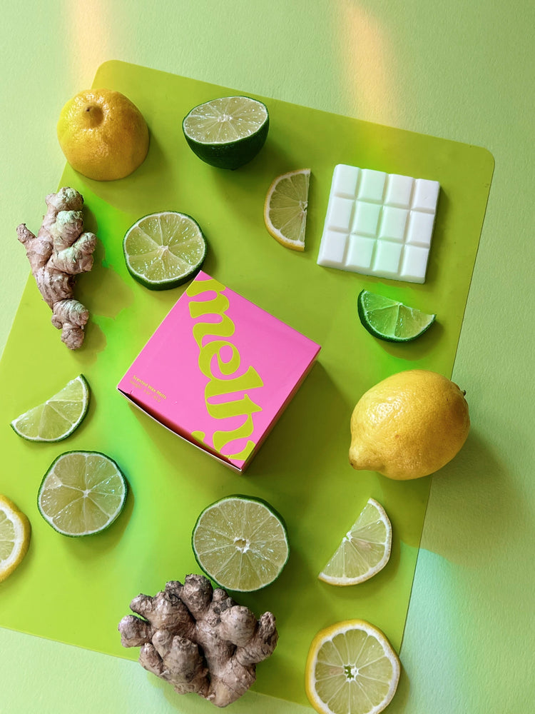 lemon, lime and ginger luxury wax melts (3oz)