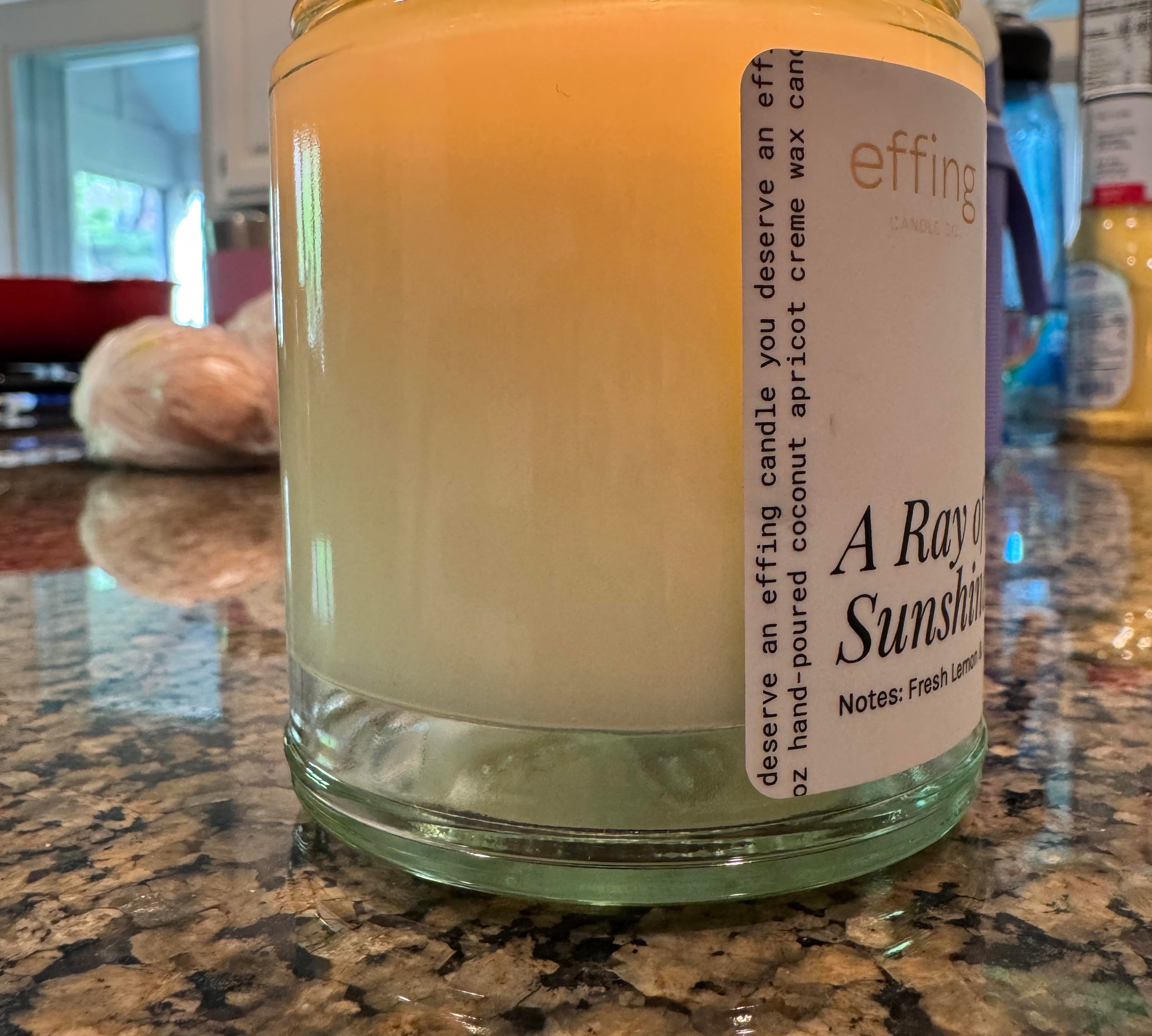 Why is the wax floating under a candle lamp?