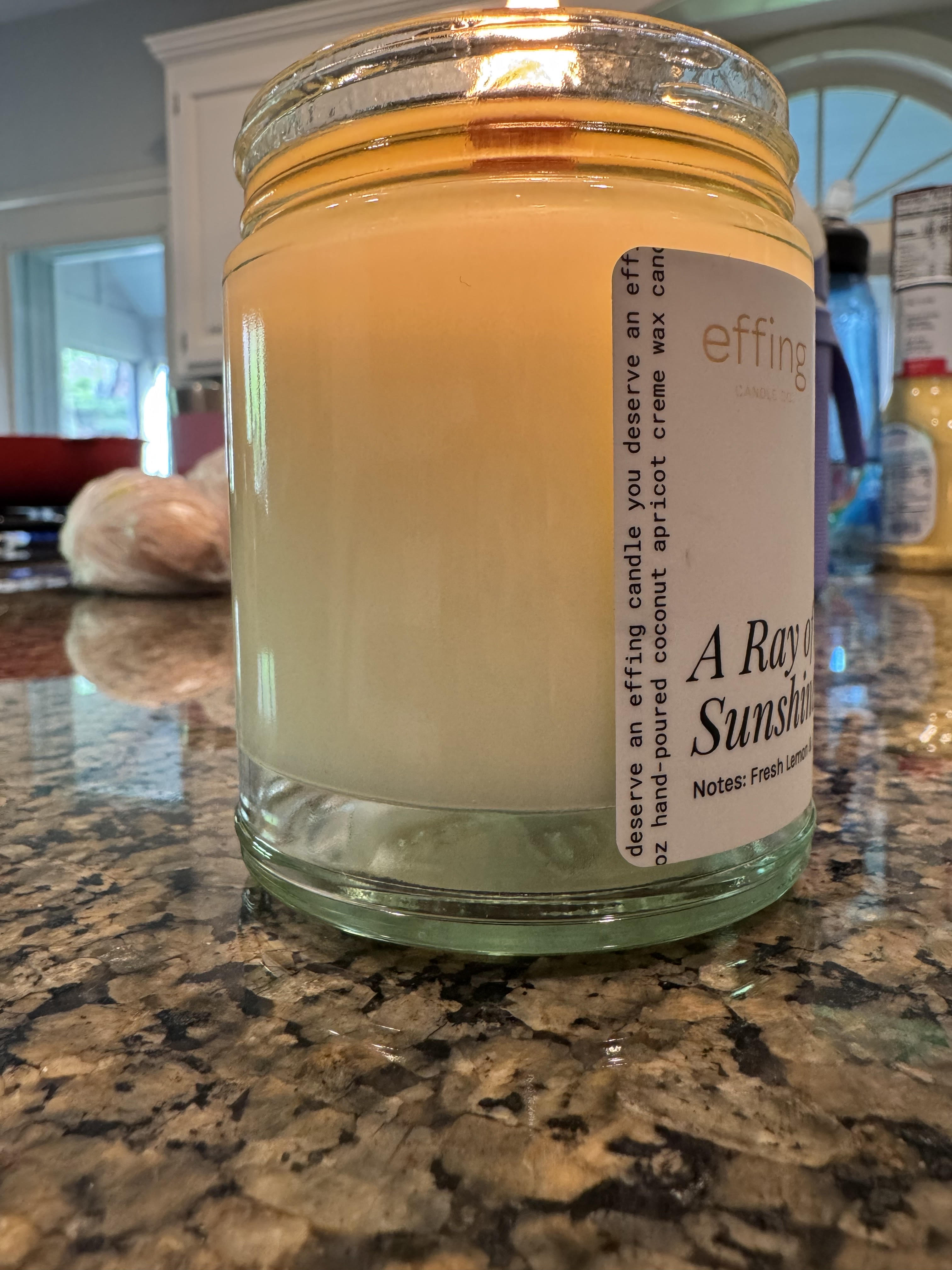 Why is the wax floating under a candle lamp?