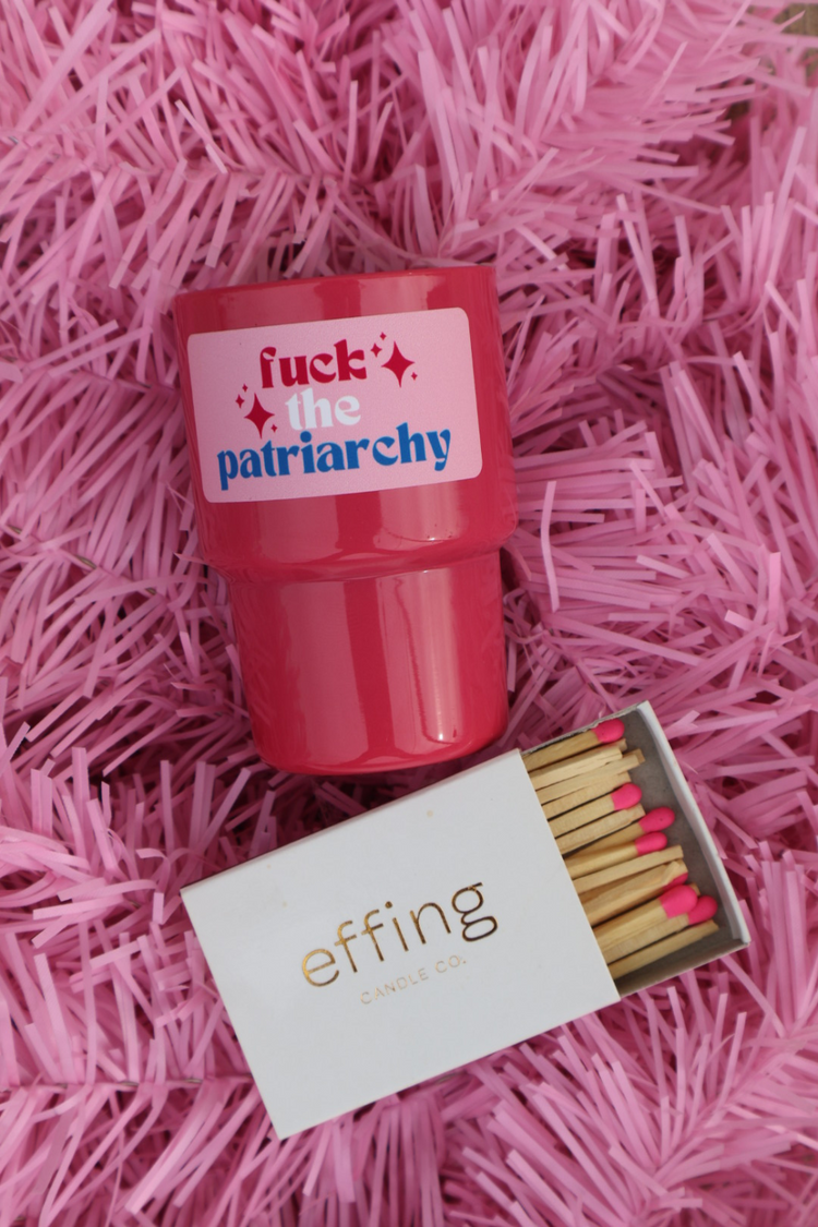 F*ck The Patriarchy Mini Tumbler Candle