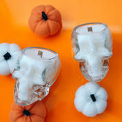 Halloween Skull Candle - Roasted Marshmallow & Amber Scent