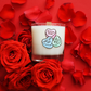 Funny Conversation Hearts Valentine's Day Candle 8oz | Pistachio Macaron Scent