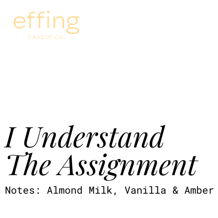 I Understand The Assignment | Notes: Almond Milk, Vanilla & Amber 7oz Wooden Wick Candle