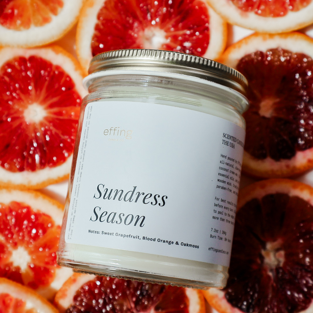 blood orange grapefruit candle