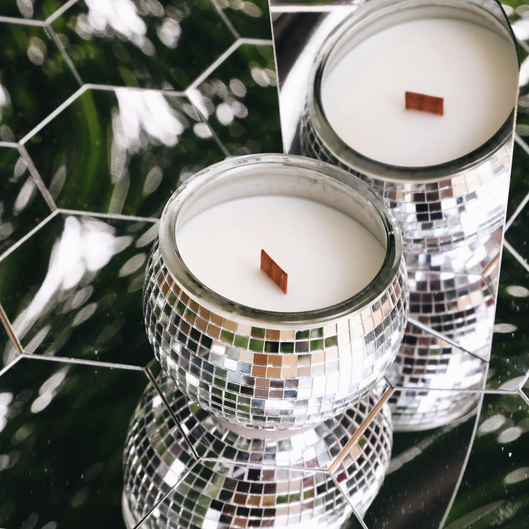 Discounted Disco Fever - Slightly Imperfect 8oz Disco Ball - Gingerbread Babe Scent