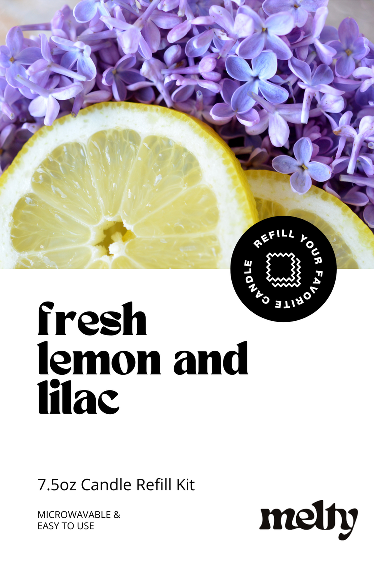 Candle Refill Kit - Fresh Lemon & Lilac | Fresh & Clean Fragrance