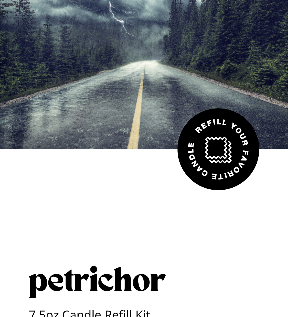 petrichor candle refill kit