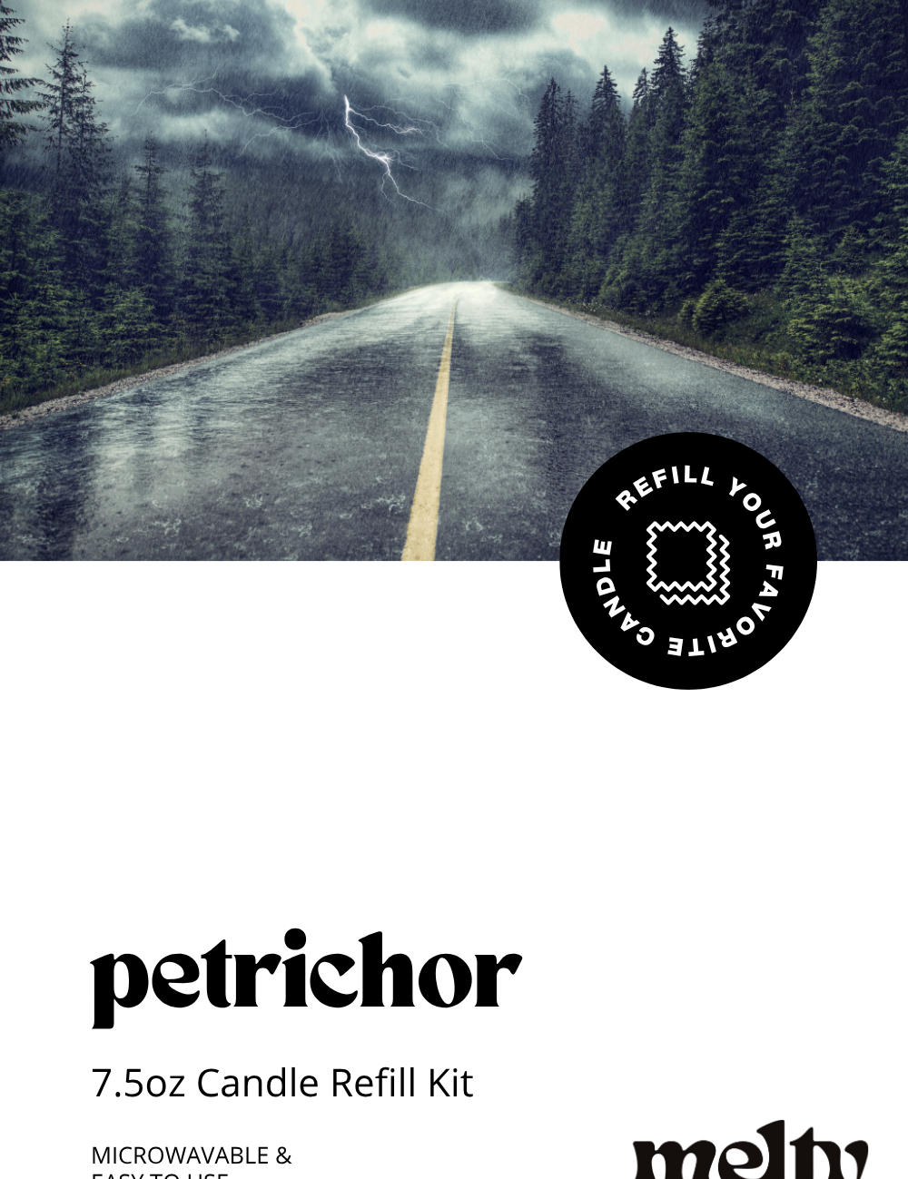 petrichor candle refill kit