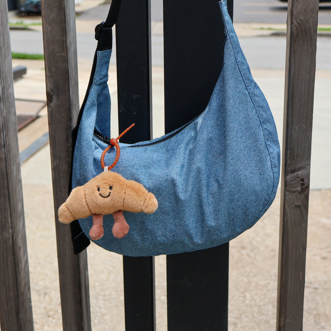 croissant bag charm
