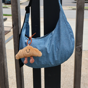 croissant bag charm