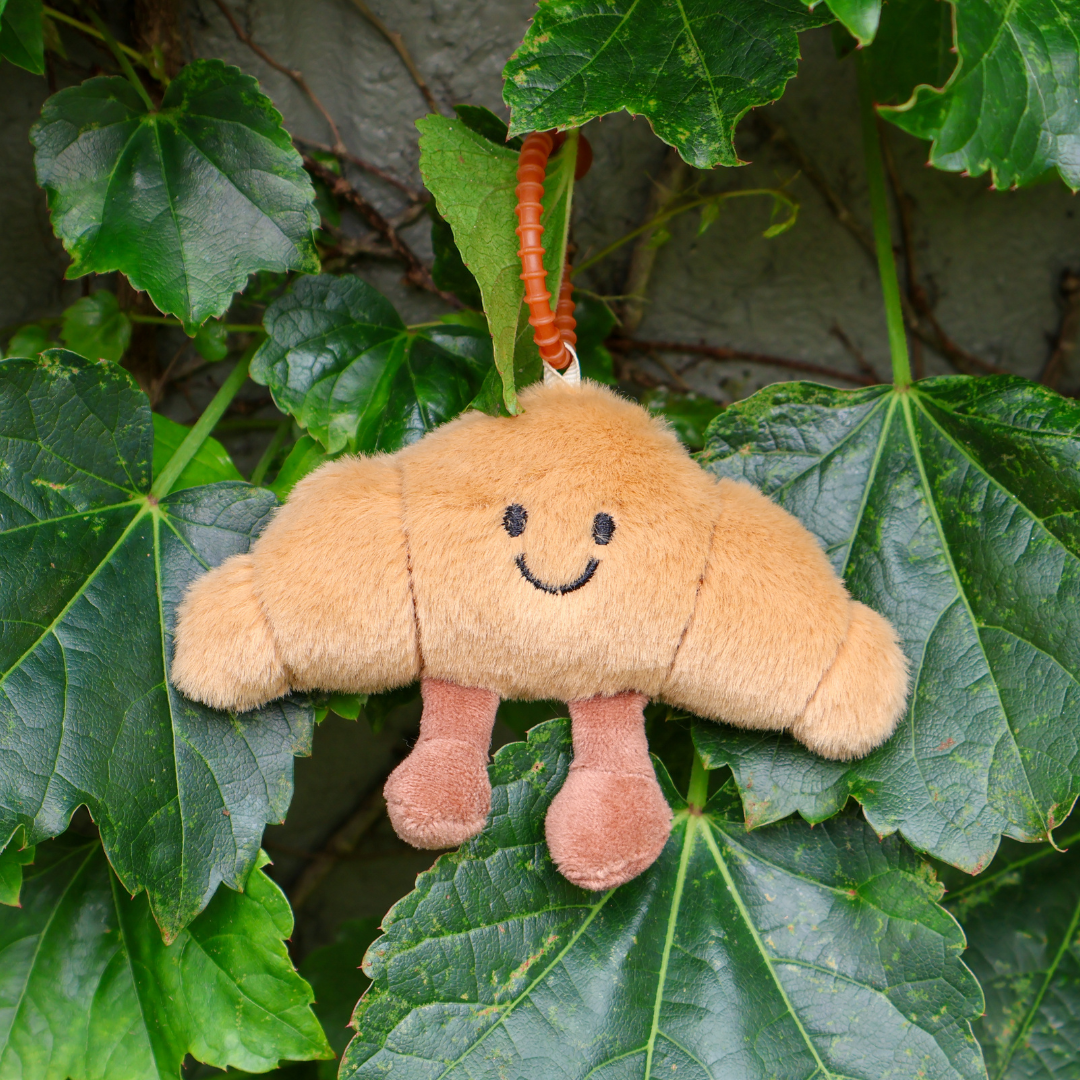 croissant bag charm