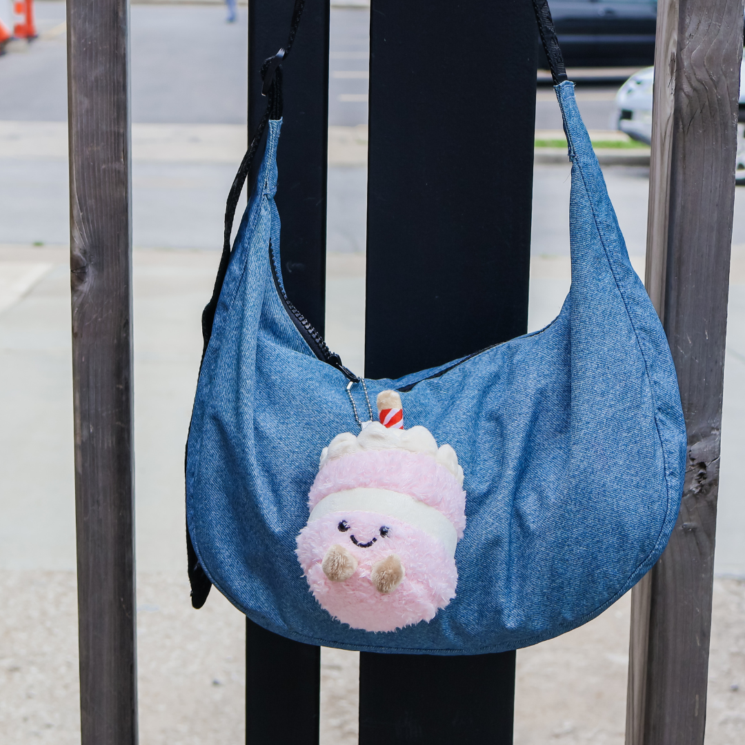 birthday cake bag charm