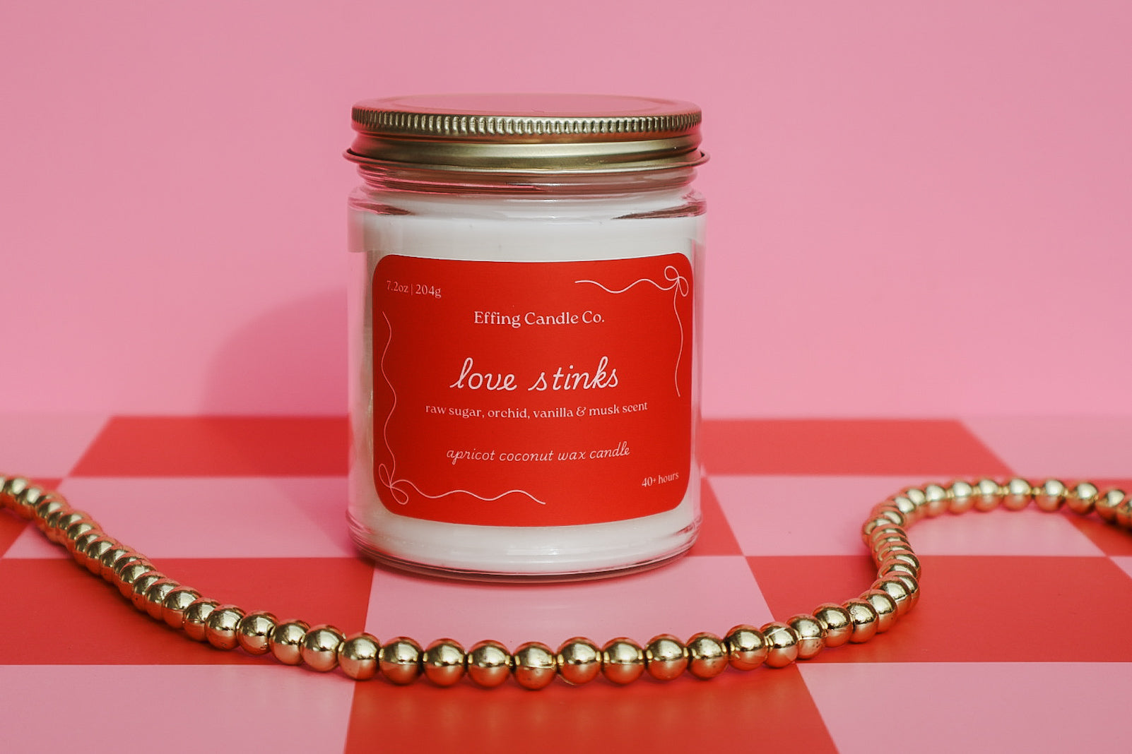 Love Stinks Anti-Valentine's Day Candle | Raw Sugar, Orchid, Vanilla & Musk