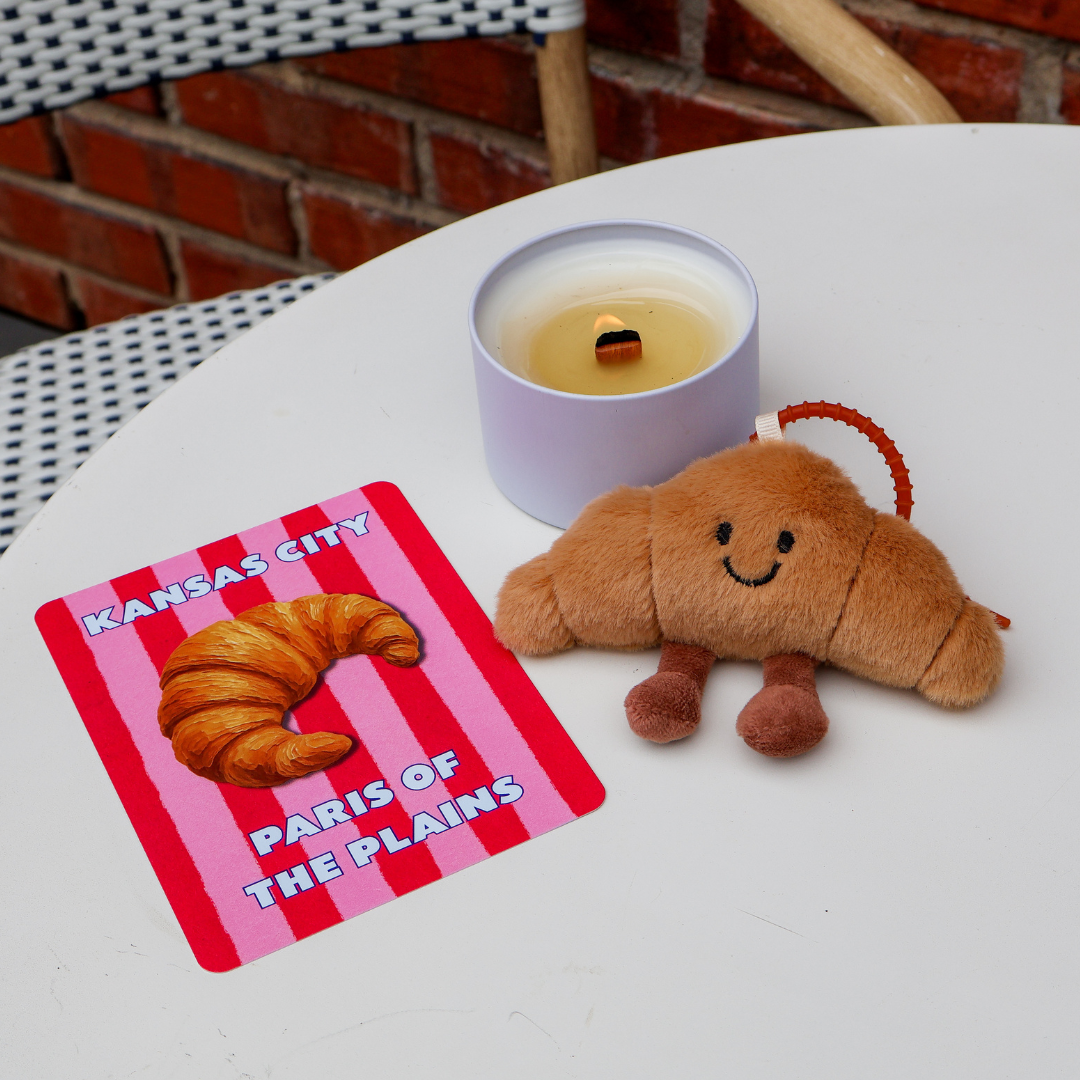 croissant bag charm