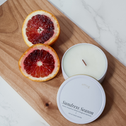 Travel Candle - Sundress Season | Notes: Sweet Grapefruit, Blood Orange & Oakmoss