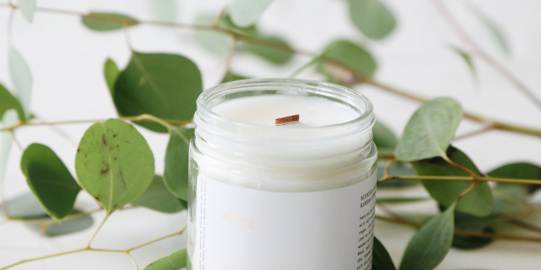 fir fuck's sake wooden wick funny candle