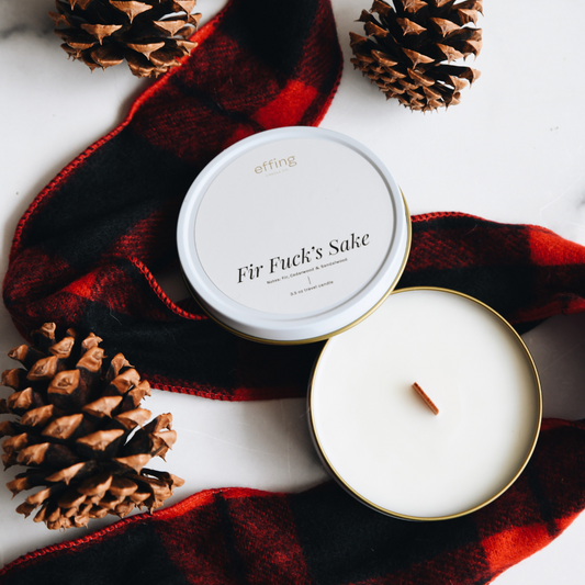 best nontoxic christmas tree candle with wooden wick made in kansas city