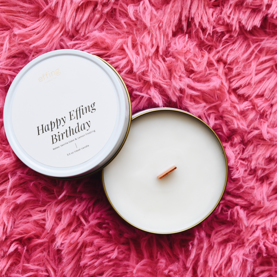 best non toxic scented candles. happy birthday candle